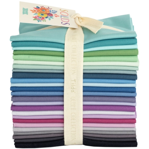 Tilda - Fat Quarter Bundle - Solids - Blue